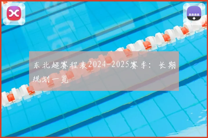 东北超赛程表2024-2025赛季:长期规划一览