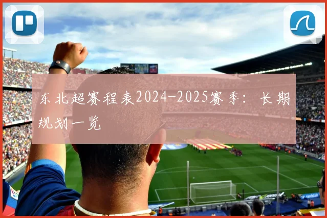 东北超赛程表2024-2025赛季：长期规划一览